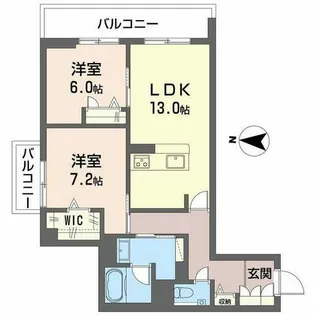 フォレストIII【0303号室】の間取り