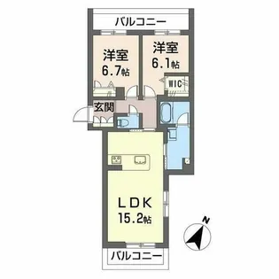 シャーメゾン プリンスコート【3階】の間取り