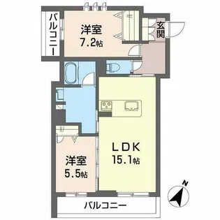 シャーメゾン プリンスコート【3階】の間取り