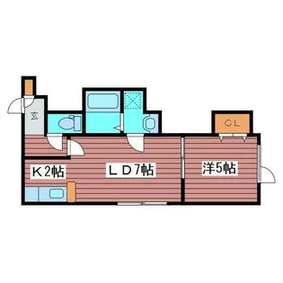 ヴァンベール【105号室】の間取り