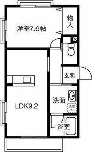 メゾンフローラ【102号室】の間取り