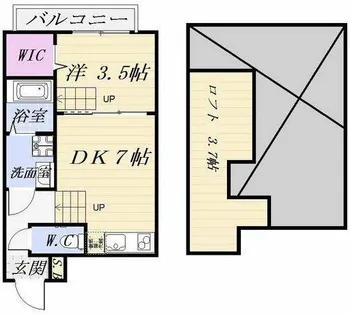 FAMILY STAGE道徳Ⅱ【2階】の間取り