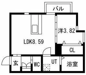 ALIVIA神沢【1階】の間取り