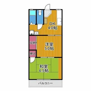 カーサ喜多【1階】の間取り
