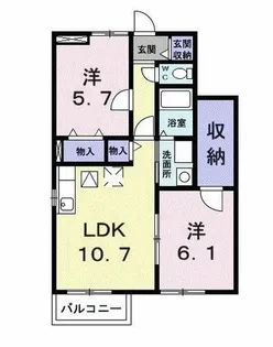 グランデカメリア山の手Ⅰ【1階】の間取り