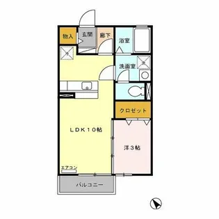 エスポワール A【2階】の間取り