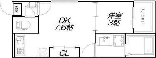 レガーレ尾頭橋【3階】の間取り