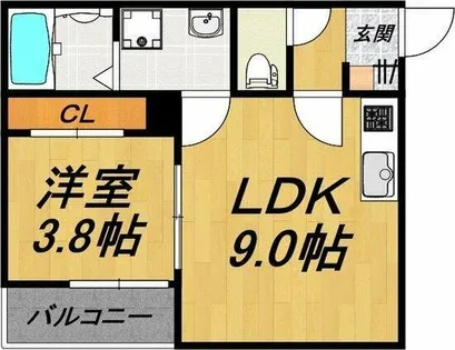 LE COCON 刈谷Ⅱ【2階】の間取り