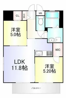 門司ポロニア弐番館【6階】の間取り