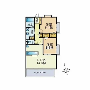 ロイヤルMⅢ【1階】の間取り