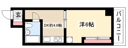 チサンマンション池下【805号室】の間取り