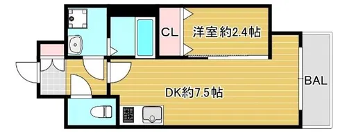 ArtizA南船場【10階】の間取り