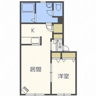 ロイヤルコート【2階】の間取り