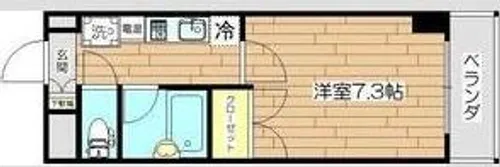 アルファ帝塚山【5階】の間取り