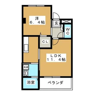 アブニール22【1階】の間取り