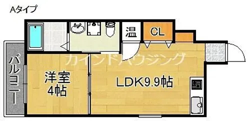 FメゾンWEST【3階】の間取り