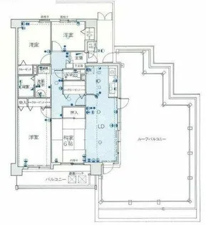 サンピボット春日井I【702号室】の間取り