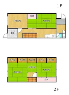 愛知県名古屋市中川区露橋1丁目【タウンハウス】の間取り