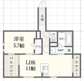 へーベルメゾン フォレスタ南条【1階】の間取り