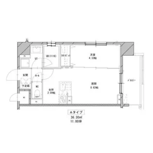 エンバシープレイス【5階】の間取り