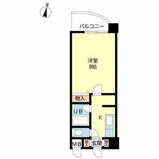 プチポルト小戸【3階】の間取り