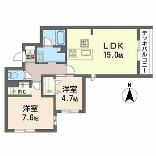 丸正・シャーメゾン京町【0101号室】の間取り