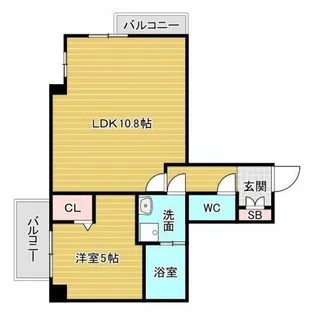gm TENJIMBASHI【4階】の間取り