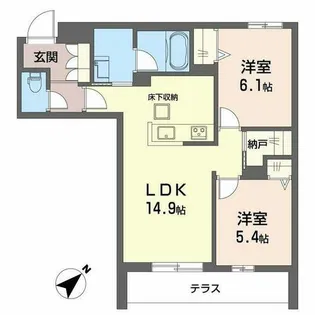 シャーメゾン ペイ ドゥ レーヴ【0106号室】の間取り