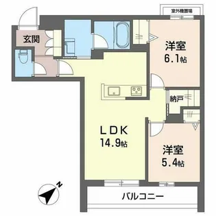 シャーメゾン ペイ ドゥ レーヴ【0206号室】の間取り
