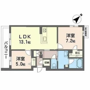シャーメゾン ペイ ドゥ レーヴ【0303号室】の間取り