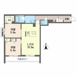 ザ プレンドール【0301号室】の間取り