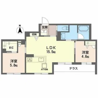 ザ プレンドール【0103号室】の間取り