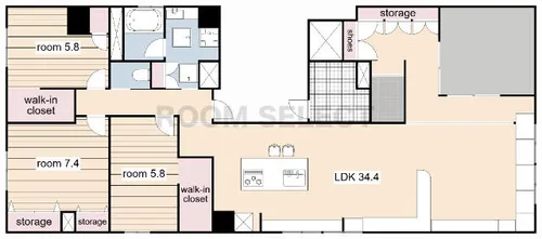 Cortes【7階】の間取り