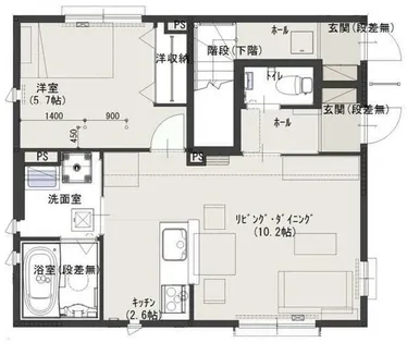 たんぽぽヴィラ3【101号室】の間取り