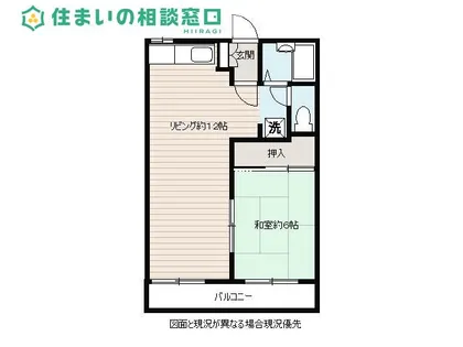 愛知県額田郡幸田町大字横落字竹ノ花【アパート】の間取り