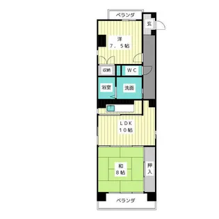 グランヴェル西山【2階】の間取り