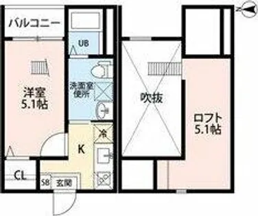 カミノサントゥアリオ【2階】の間取り
