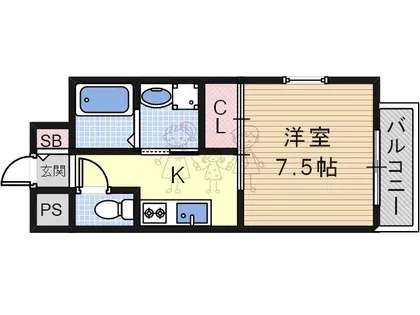 SOAR NAGAI EKIMAE【3階】の間取り