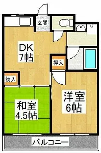 コーユーレジデンス【1階】の間取り