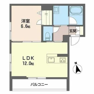ブルジェオン駅南【2階】の間取り