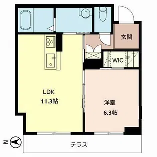 サンフェリーチェ篠山【1階】の間取り