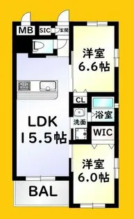メゾン大里【3階】の間取り