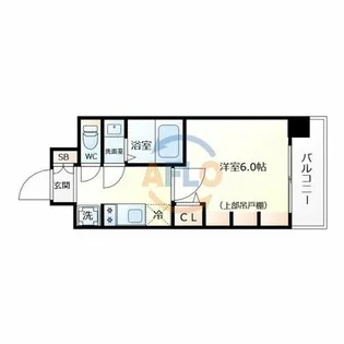 プレサンス東小橋エレディータ【4階】の間取り