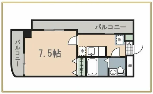 ロイヤルキャッスル【14階】の間取り