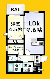 Mグランツ戸畑【2階】の間取り