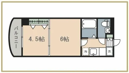 ロイヤルキャッスル【7階】の間取り