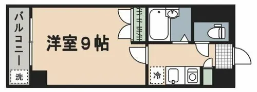 ロイヤルブリッジ【607号室】の間取り