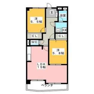 ニュードルチェ【3階】の間取り