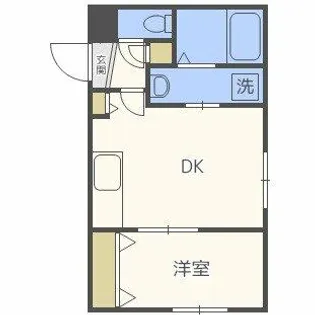 GRANDIR手稲【105号室】の間取り