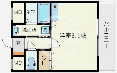 ヴィッラリエートエム【3階】の間取り